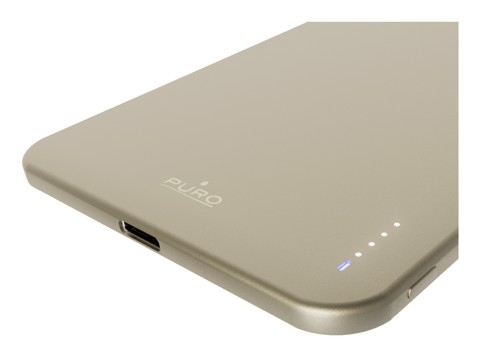 PURO Lite Slim Power Mag Polimeri di litio (LiPo) 3000 mAh Carica wireless Oro