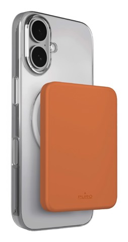 PURO Mini Power Mag Polimeri di litio (LiPo) 4200 mAh Carica wireless Arancione