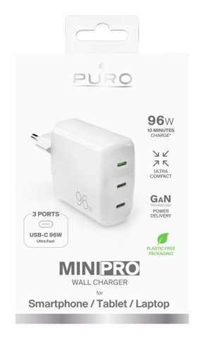PURO MiniPro Universale Bianco Ricarica rapida Interno