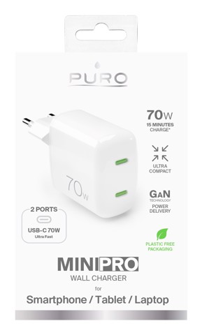 PURO MiniPro Universale Bianco Ricarica rapida Interno