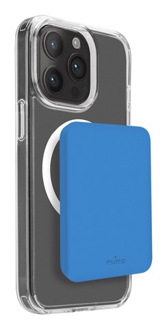 PURO Power Bank compatibile MagSafe “Mini Power Mag” per iPhone blu