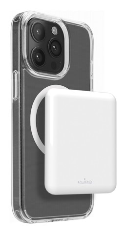 PURO Power Mag 5000 mAh Carica wireless Bianco