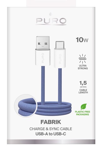 PURO PUCAC10WFABK415MTBL cavo USB USB 2.0 1,5 m USB A USB C Blu