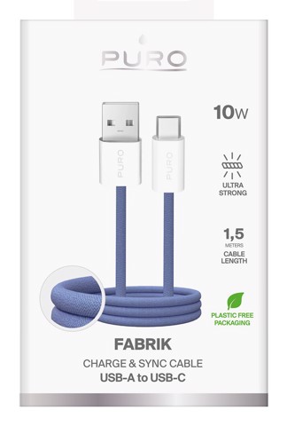 PURO PUCAC10WFABK415MTBL cavo USB USB 2.0 1,5 m USB A USB C Blu