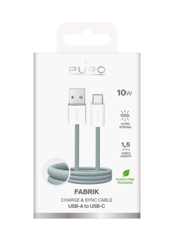 PURO PUCAC10WFABK415MTGRN cavo USB USB 2.0 1,5 m USB A USB C Verde