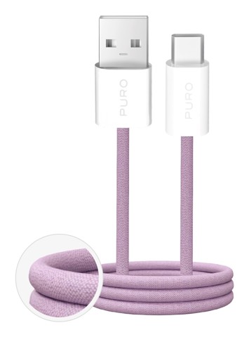 PURO PUCAC10WFABK415MTPNK cavo USB USB 2.0 1,5 m USB A USB C Rosa