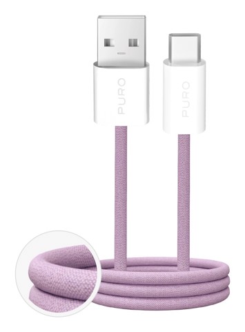 PURO PUCAC10WFABK415MTPNK cavo USB USB 2.0 1,5 m USB A USB C Rosa