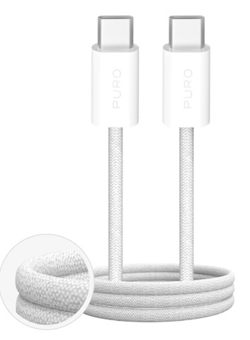 PURO PUCCC100WFABK4WHI cavo USB 1 m USB C Bianco