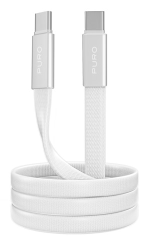PURO PUCCC60WSLIM1MTW cavo USB USB 2.0 1 m USB C 480 Gbit/s Bianco