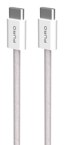 PURO PUCCCFABK415MTBEG cavo USB USB 2.0 1,5 m USB C Beige, Bianco