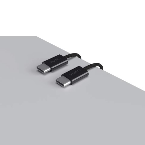PURO PUCCCFABK415MTBLK cavo USB USB 2.0 1,5 m USB C 0,48 Gbit/s 60 W Nero