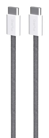 PURO PUCCCFABK415MTDKGREY cavo USB 1,5 m USB 2.0 USB C Grigio