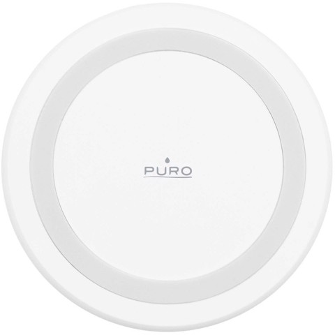 PURO PUFCCSQI10W2WHI Caricabatterie per dispositivi mobili Smartphone, Orologio intelligente Bianco USB Carica wireless Interno