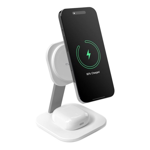 PURO PUFCCSQIMAG4WHI Caricabatterie per dispositivi mobili Cuffie, Smartphone Bianco USB Carica wireless Interno