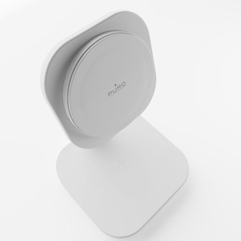 PURO PUFCCSQIMAG4WHI Caricabatterie per dispositivi mobili Cuffie, Smartphone Bianco USB Carica wireless Interno