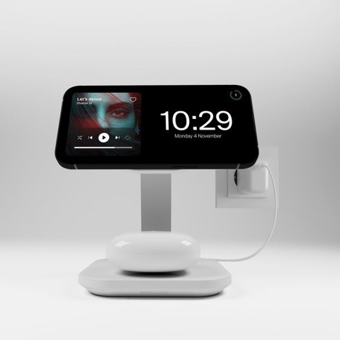 PURO PUFCCSQIMAG4WHI Caricabatterie per dispositivi mobili Cuffie, Smartphone Bianco USB Carica wireless Interno