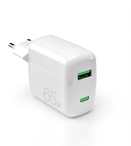 PURO PUFCMTCUSBAC65WGWHI Caricabatterie per dispositivi mobili Computer portatile, Smartphone, Tablet Bianco AC Ricarica rapida Interno