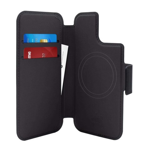 PURO PUIP61MAGFOLIOBLK custodia per cellulare 15,5 cm (6.1") Custodia a borsellino Nero