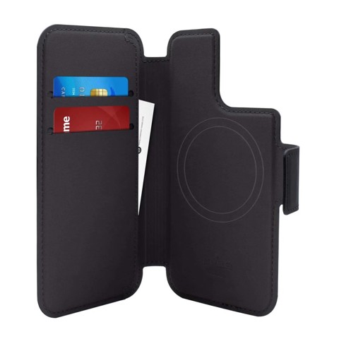 PURO PUIP61PMAGFOLIOBLK custodia per cellulare 15,5 cm (6.1") Custodia a borsellino Nero