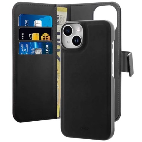 PURO PUIPC1461BKMAG1BLK custodia per cellulare 15,5 cm (6.1") Custodia a borsellino Nero