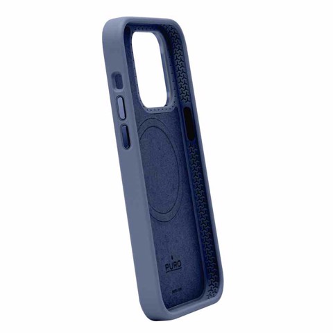 PURO PUIPC15P67ICONMPDKBL  Cover Blu iphone 15 promax magsafe