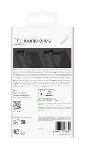 PURO PUSGS25UICONMAGBLK custodia per cellulare 17,5 cm (6.9") Cover Nero