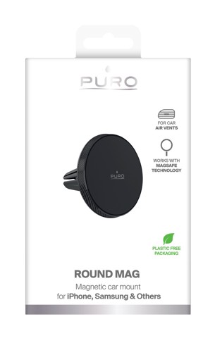 PURO PUSHLMAGBLK supporto per personal communication Supporto passivo Telefono cellulare/smartphone Nero