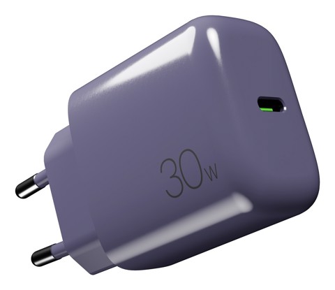 PURO PUTCUSBC30WDYDKBL17 Caricabatterie per dispositivi mobili Universale Blu scuro AC Ricarica rapida Interno