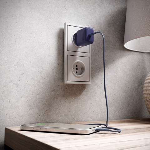 PURO PUTCUSBC30WDYDKBL17 Caricabatterie per dispositivi mobili Universale Blu scuro AC Ricarica rapida Interno