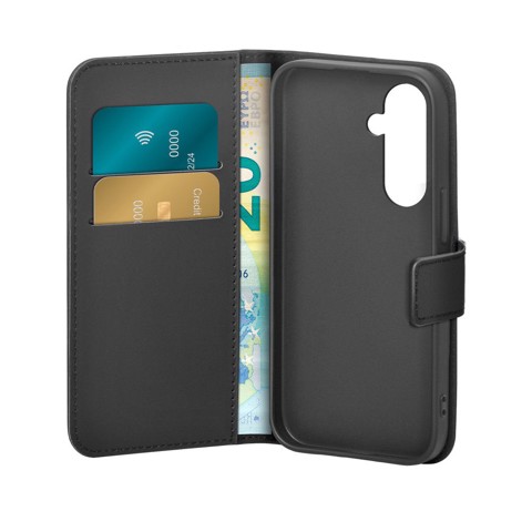 PURO Wallet Stand custodia per cellulare 17 cm (6.7") Custodia a borsellino Nero