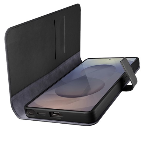 PURO Wallet Stand custodia per cellulare 17,5 cm (6.9") Custodia a borsellino Nero