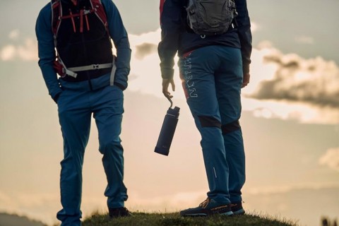 PURO WB750OUTDOORDW1BLK borraccia Uso quotidiano, Trekking, Sport 750 ml Silicone, Acciaio inossidabile Nero