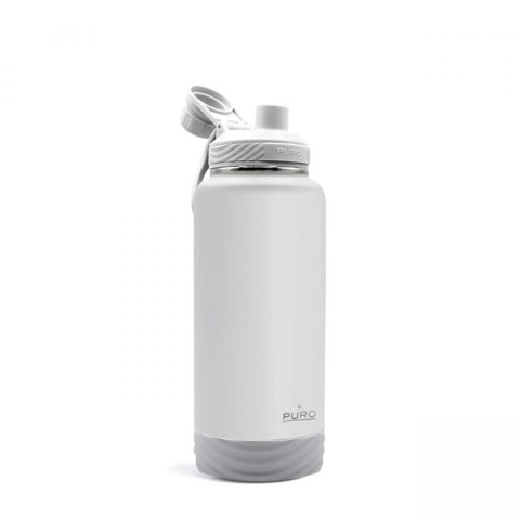 PURO WB900OUTDOORDW1LGREY borraccia Uso quotidiano, Trekking, Sport 960 ml Silicone, Acciaio inossidabile Grigio