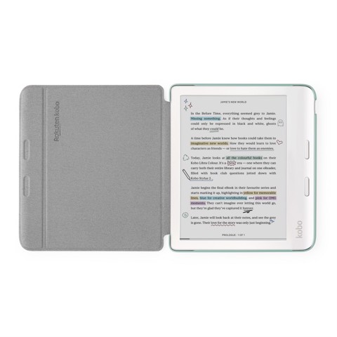 Basic SleepCover per e-book Kobo Libra Colour Verde
