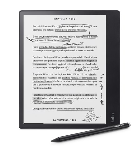 Rakuten Kobo Elipsa 2E lettore e-book Touch screen 32 GB Wi-Fi Nero
