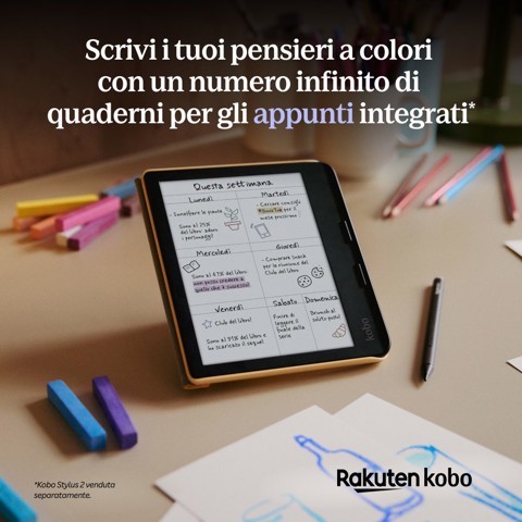 Libra Colour lettore e-book Touch screen 32 GB Wi-Fi Bianco