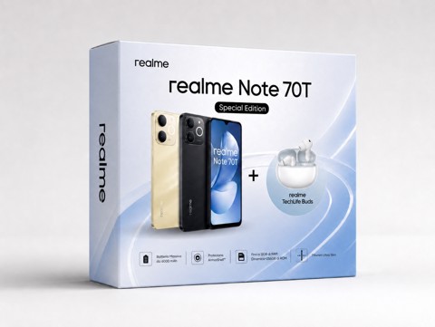 realme Note 631011009973 smartphone 17,1 cm (6.74") Doppia SIM Android 15 4G USB tipo-C 4 GB 128 GB 6000 mAh Oro