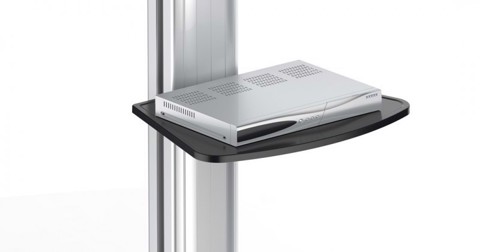 Reflecta 23210 Supporti a parete per TV 177,8 cm (70") Pavimento Alluminio, Nero