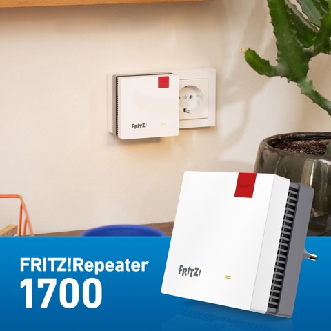 Repeater FRITZREPEATER 1700 EDITION INTERNATIONAL Ripetitore di rete Bianco