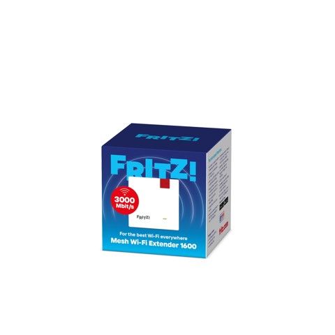 Repeater Mesh Wi-Fi Extender 1600 (FRITZ! 1200 AX International) Ripetitore di rete Bianco 10, 100, 1000 Mbit/s