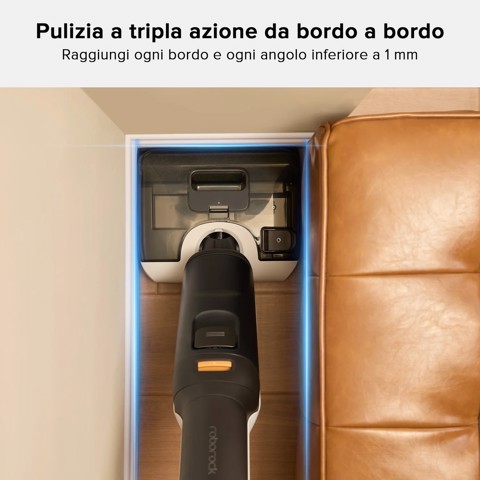 Roborock F25 Lavapavimenti per Umido e Secco, 20.000 Pa, Autopulizia con asciugatura a 90°C, Zero Grovigli, 180° UltraPiatto, Pulizia Bidirezionale, per Parquet e Piastrelle