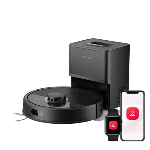 Roborock Q7 TF+ Robot Aspirapolvere e Lavapavimenti con Stazione Svuotamento Automatico della Polvere, Aspirazione 10.000 Pa, Quantità d'acqua Regolabile per il Lavaggio, Doppio Sistema Anti-groviglio, Auto Boost sui Tappeti