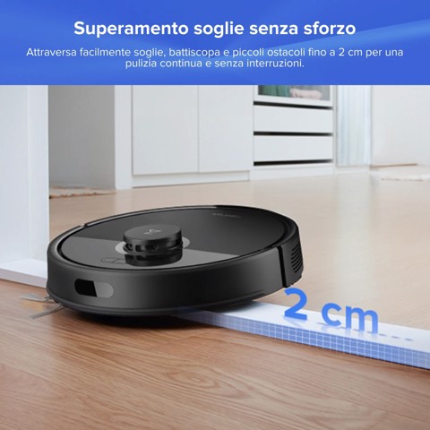 Roborock Q7 TF+ Robot Aspirapolvere e Lavapavimenti con Stazione Svuotamento Automatico della Polvere, Aspirazione 10.000 Pa, Quantità d'acqua Regolabile per il Lavaggio, Doppio Sistema Anti-groviglio, Auto Boost sui Tappeti