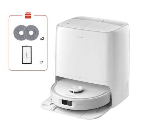 Roborock Qrevo 2 ProX Robot Aspirapolvere Lavapavimenti, Aspirazione HyperForce® 25.000 Pa, Stazione Multifunzione con Lavaggio Panni a 75°C e Asciugatura ad Aria Calda a 45°C, Sistema Anti-Groviglio DuoDivide™, Sgancio Automatico dei Panni, Spazzola Laterale Reversibile, Controllo tramite App