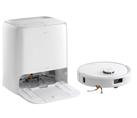 Roborock Qrevo 2 ProX Robot Aspirapolvere Lavapavimenti, Aspirazione HyperForce® 25.000 Pa, Stazione Multifunzione con Lavaggio Panni a 75°C e Asciugatura ad Aria Calda a 45°C, Sistema Anti-Groviglio DuoDivide™, Sgancio Automatico dei Panni, Spazzola Laterale Reversibile, Controllo tramite App