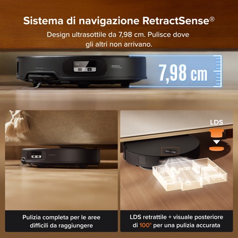 Roborock Qrevo Edge 2X Robot Aspirapolvere Lavapavimenti, Aspirazione HyperForce® 25.000 Pa, Stazione Multifunzione con Lavaggio Panni a 80°C e Asciugatura ad Aria Calda a 55°C, FlexiArm™, Sistema Anti-Groviglio DuoDivide™, Reactive AI
