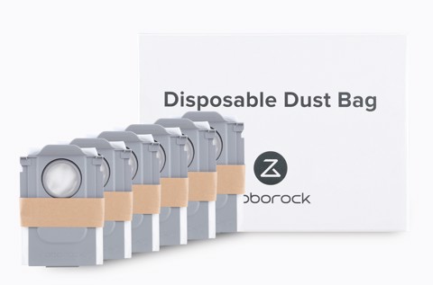Roborock sacchetto per la polvere x6 pezzi per Saros Series, Qrevo Curv Series, Qrevo Edge Series, Qrevo Series e QR Series