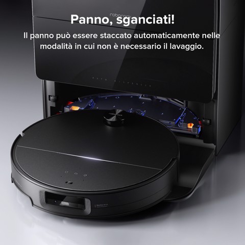 Roborock Saros 10 Robot Aspirapolvere e Lavapavimenti con VibraRise 4.0, Aspirazione 22.000 Pa, LiDAR Retrattile, Dock RockDock Ultra 2.0, Reactive AI 3.0, Sollevamento Mop Automatico, Controllo App e Vocale
