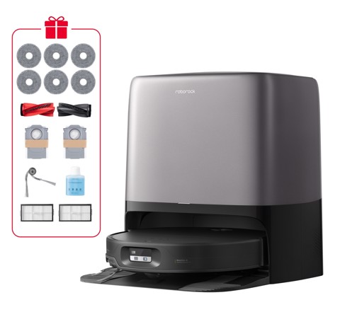 Roborock Saros 20 Neo Robot Aspirapolvere Lavapavimenti, Aspirazione 36.000 Pa, Stazione Multifunzione 10-in-1 con Lavaggio Panni a 100°C, Ultra-Sottile 7,95 cm, Telaio AdaptiLift 3.0, Sistema Anti-Groviglio 0%, Copertura Bordi FlexiArm™, SmartPlan 3.0