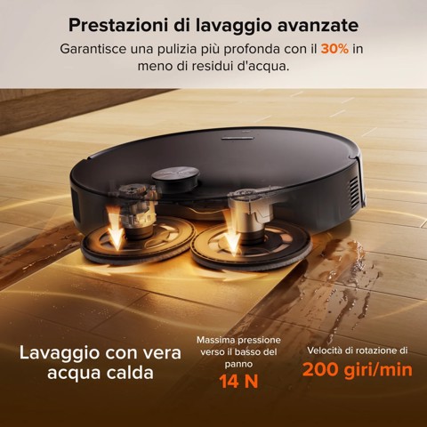 Roborock Saros 20 Neo Robot Aspirapolvere Lavapavimenti, Aspirazione 36.000 Pa, Stazione Multifunzione 10-in-1 con Lavaggio Panni a 100°C, Ultra-Sottile 7,95 cm, Telaio AdaptiLift 3.0, Sistema Anti-Groviglio 0%, Copertura Bordi FlexiArm™, SmartPlan 3.0